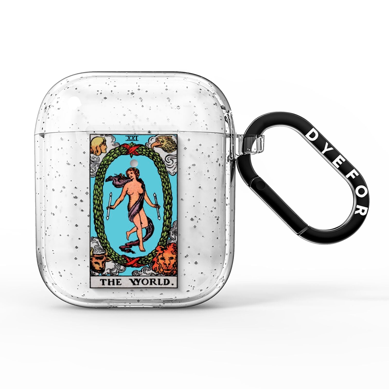 The World Tarot Card AirPods Glitter Case