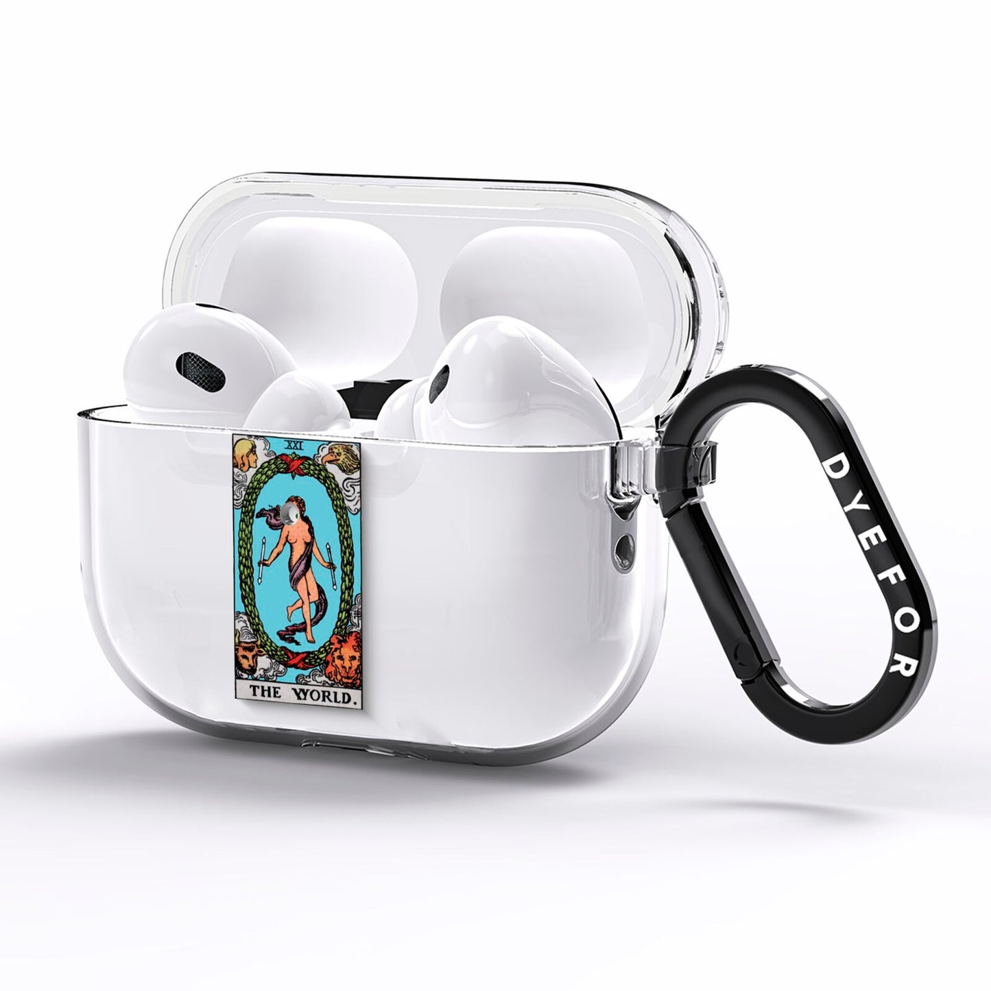 The World Tarot Card AirPods Pro Clear Case Side Image