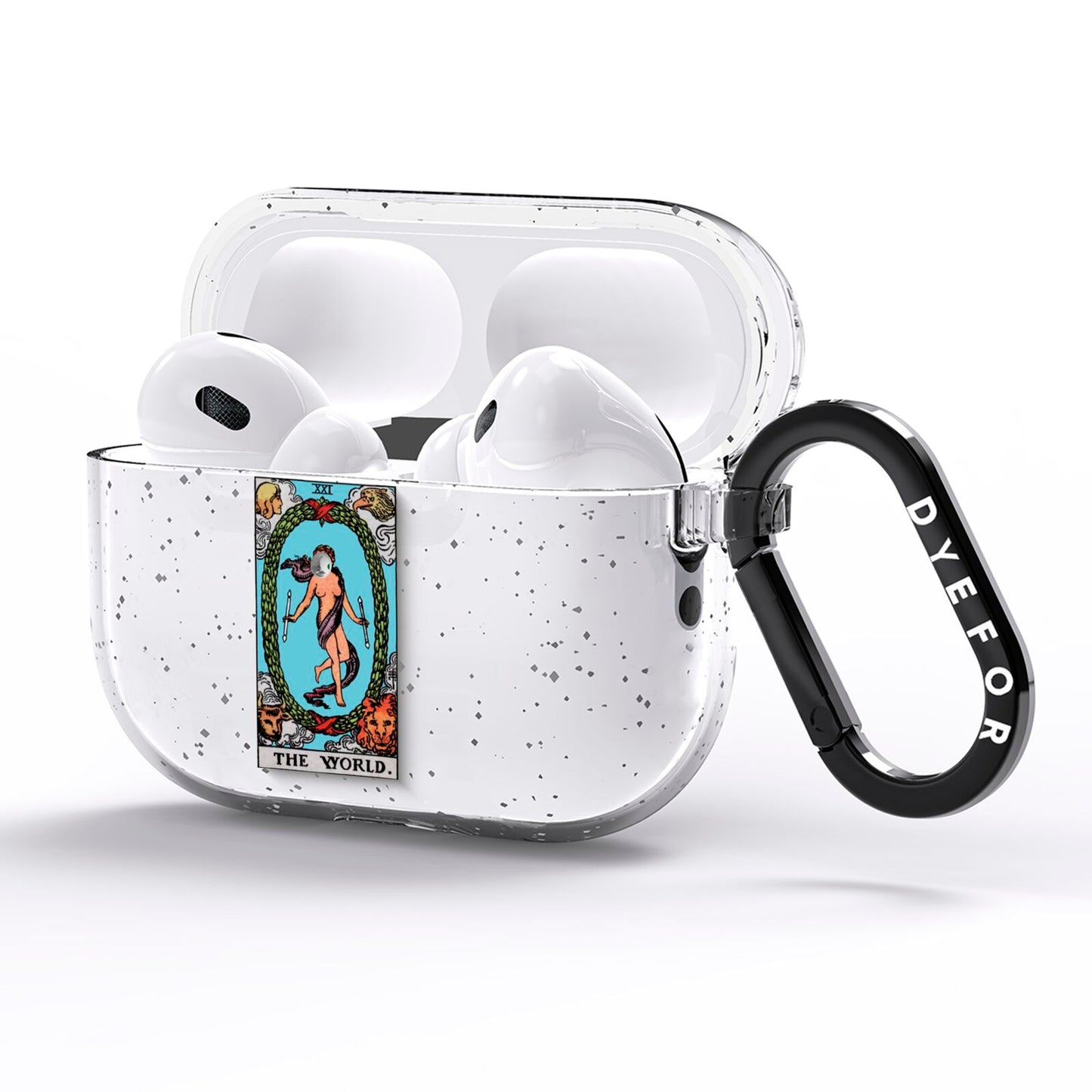 The World Tarot Card AirPods Pro Glitter Case Side Image