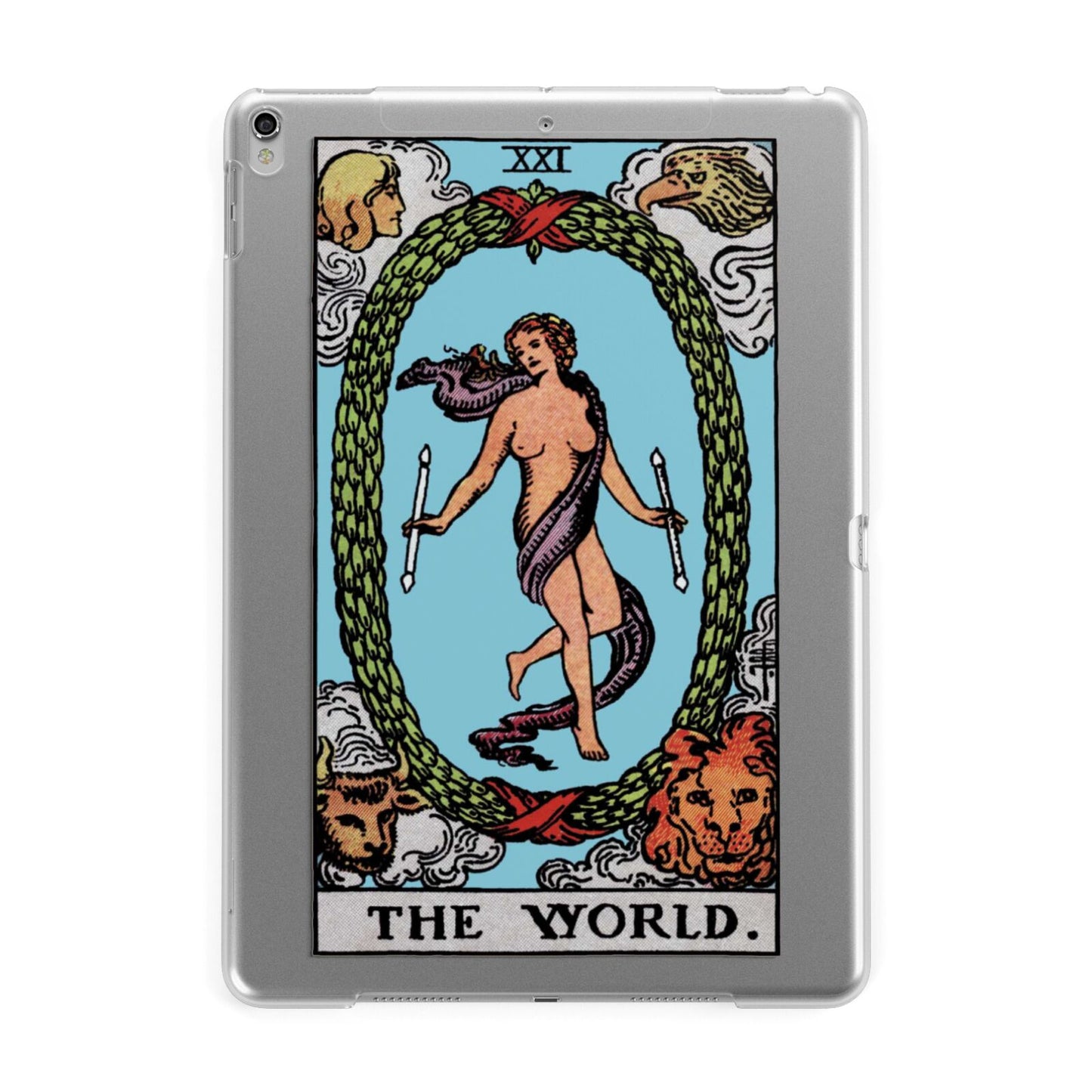 The World Tarot Card Apple iPad Silver Case