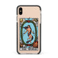 The World Tarot Card Apple iPhone Xs Max Impact Case Black Edge on Gold Phone