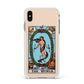 The World Tarot Card Apple iPhone Xs Max Impact Case White Edge on Gold Phone