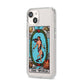 The World Tarot Card iPhone 14 Clear Tough Case Starlight Angled Image