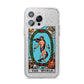 The World Tarot Card iPhone 14 Pro Max Glitter Tough Case Silver