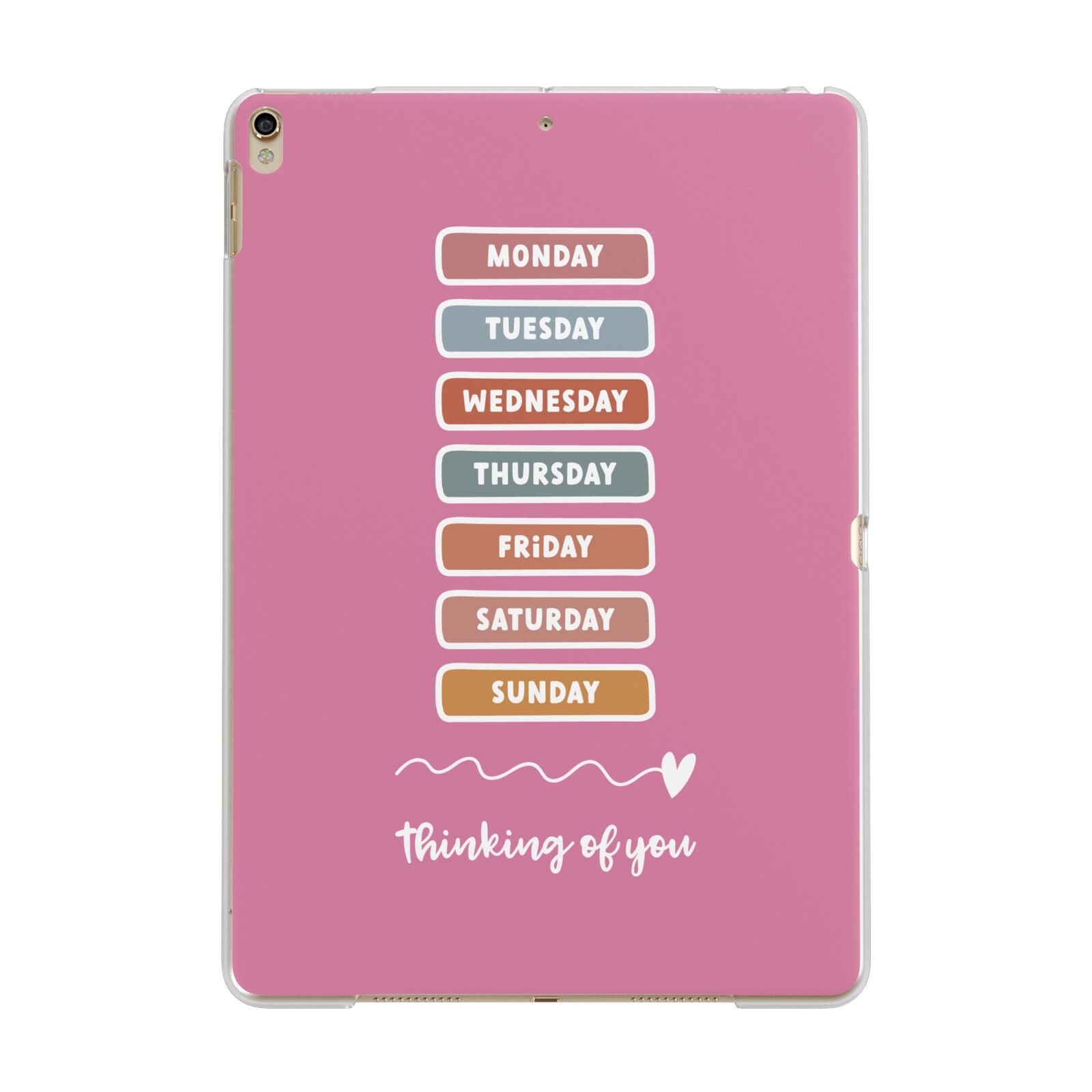 Thinking of You Apple iPad Gold Case