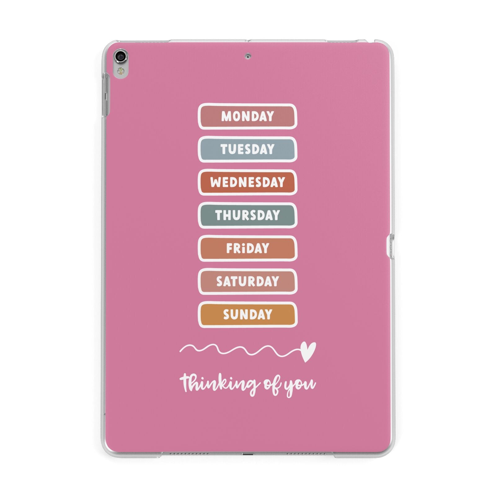 Thinking of You Apple iPad Silver Case