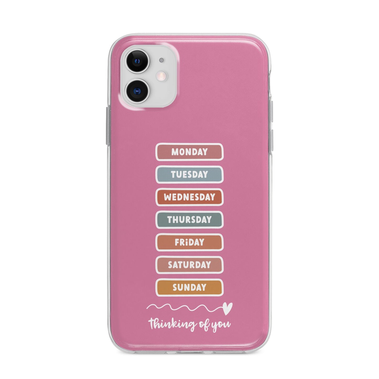 Thinking of You Apple iPhone 11 in White with Bumper Case