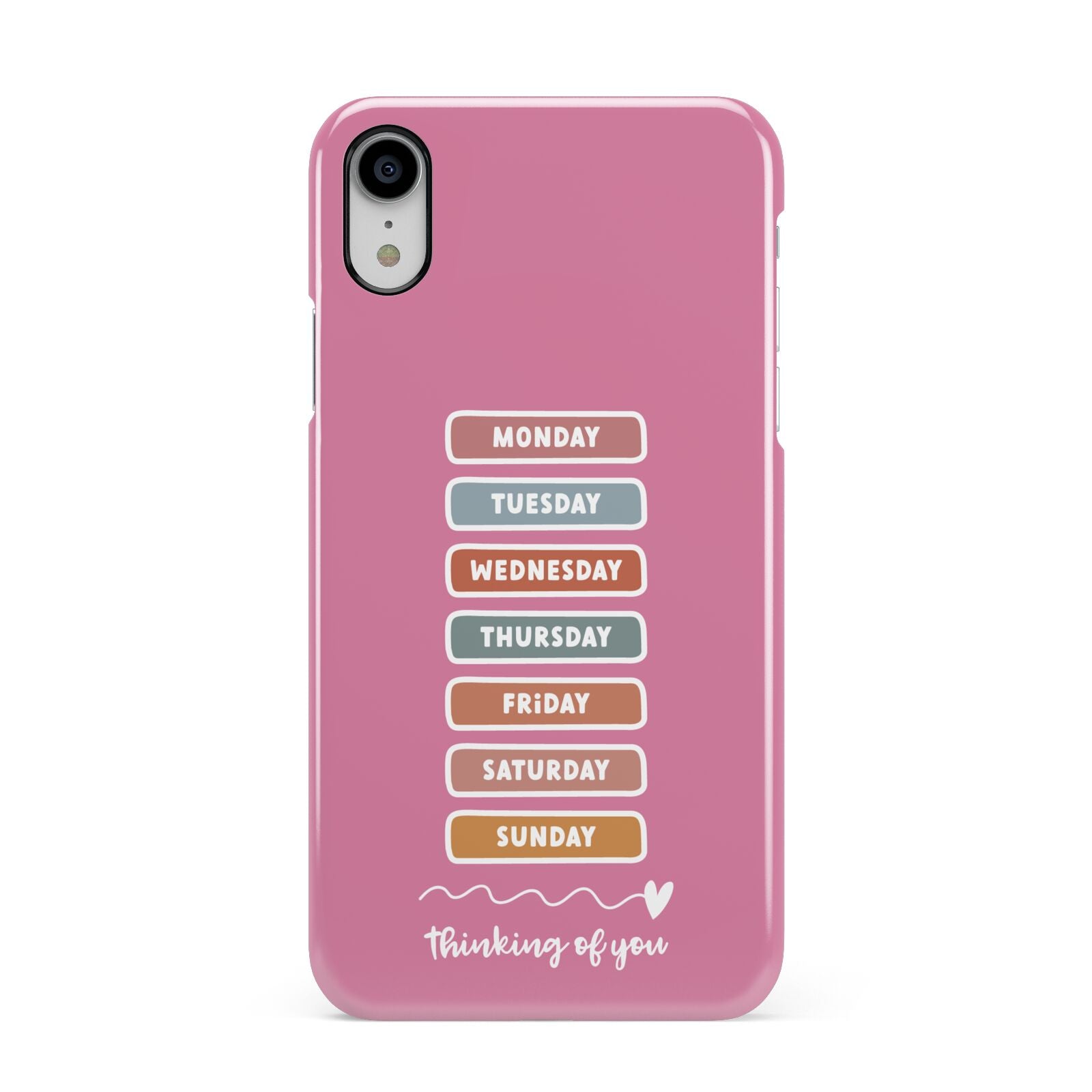 Thinking of You Apple iPhone XR White 3D Snap Case