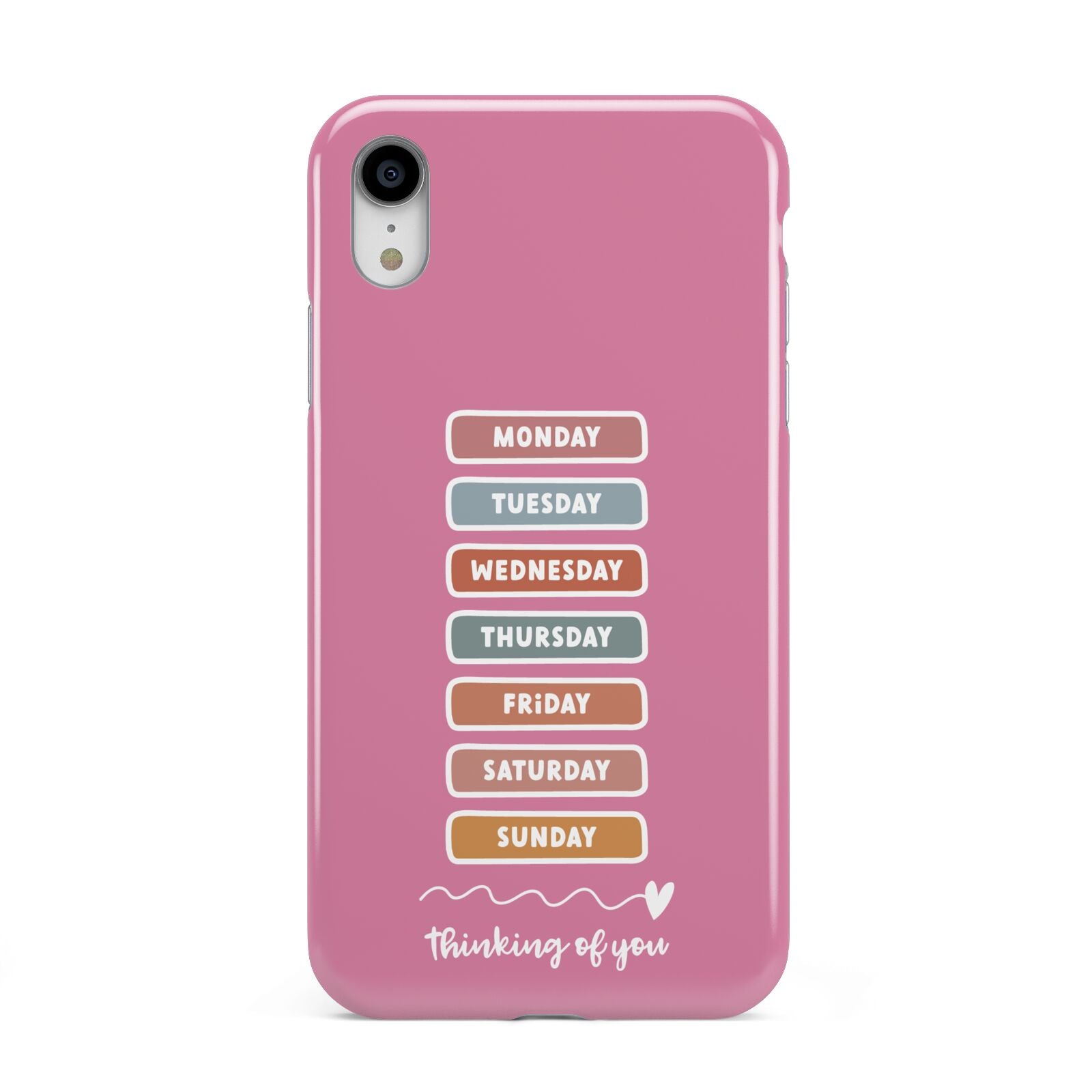 Thinking of You Apple iPhone XR White 3D Tough Case