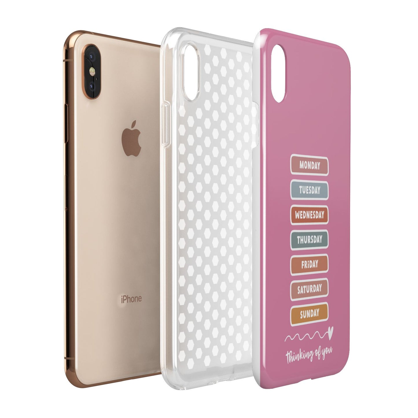 Thinking of You Apple iPhone Xs Max 3D Tough Case Expanded View