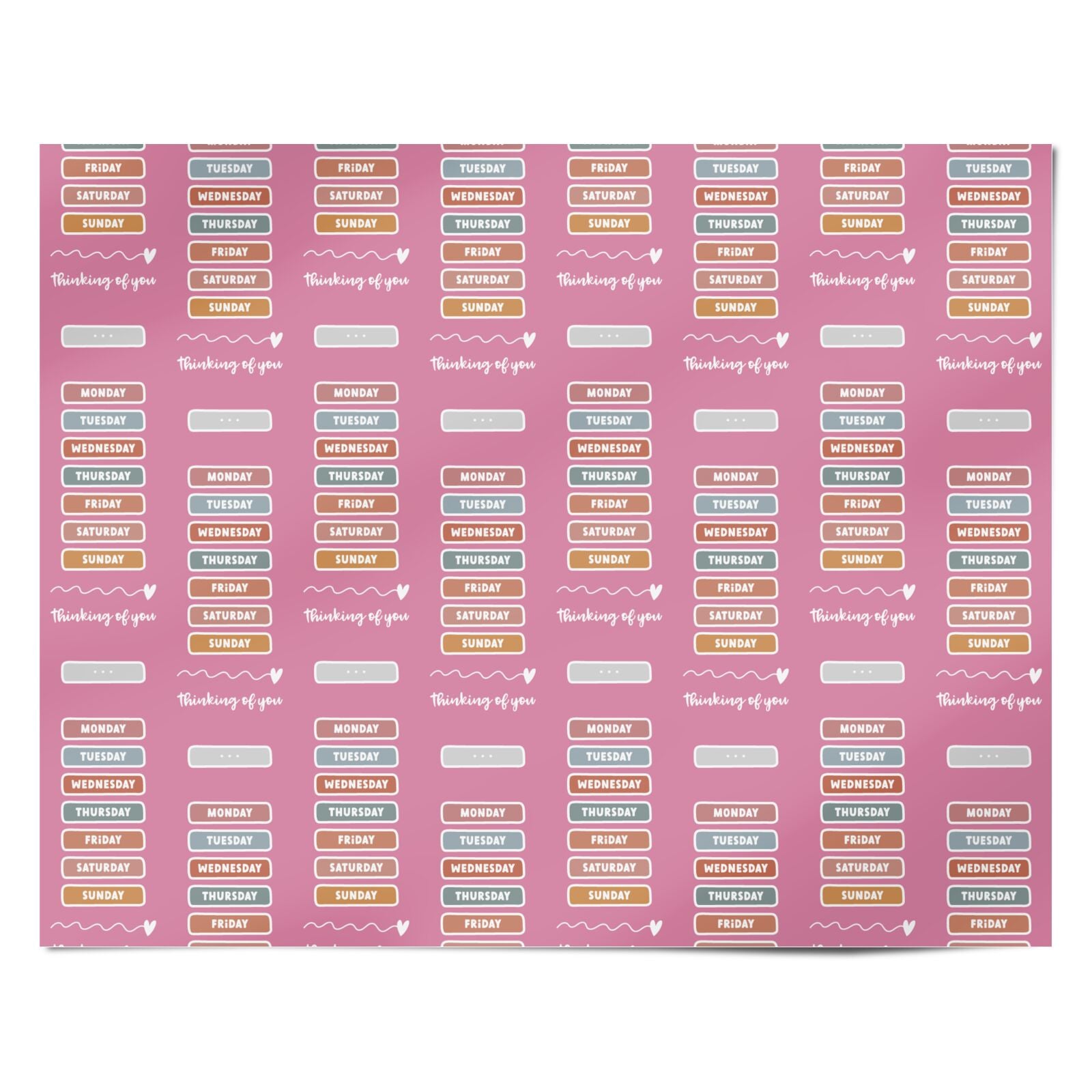 Thinking of You Personalised Wrapping Paper Alternative