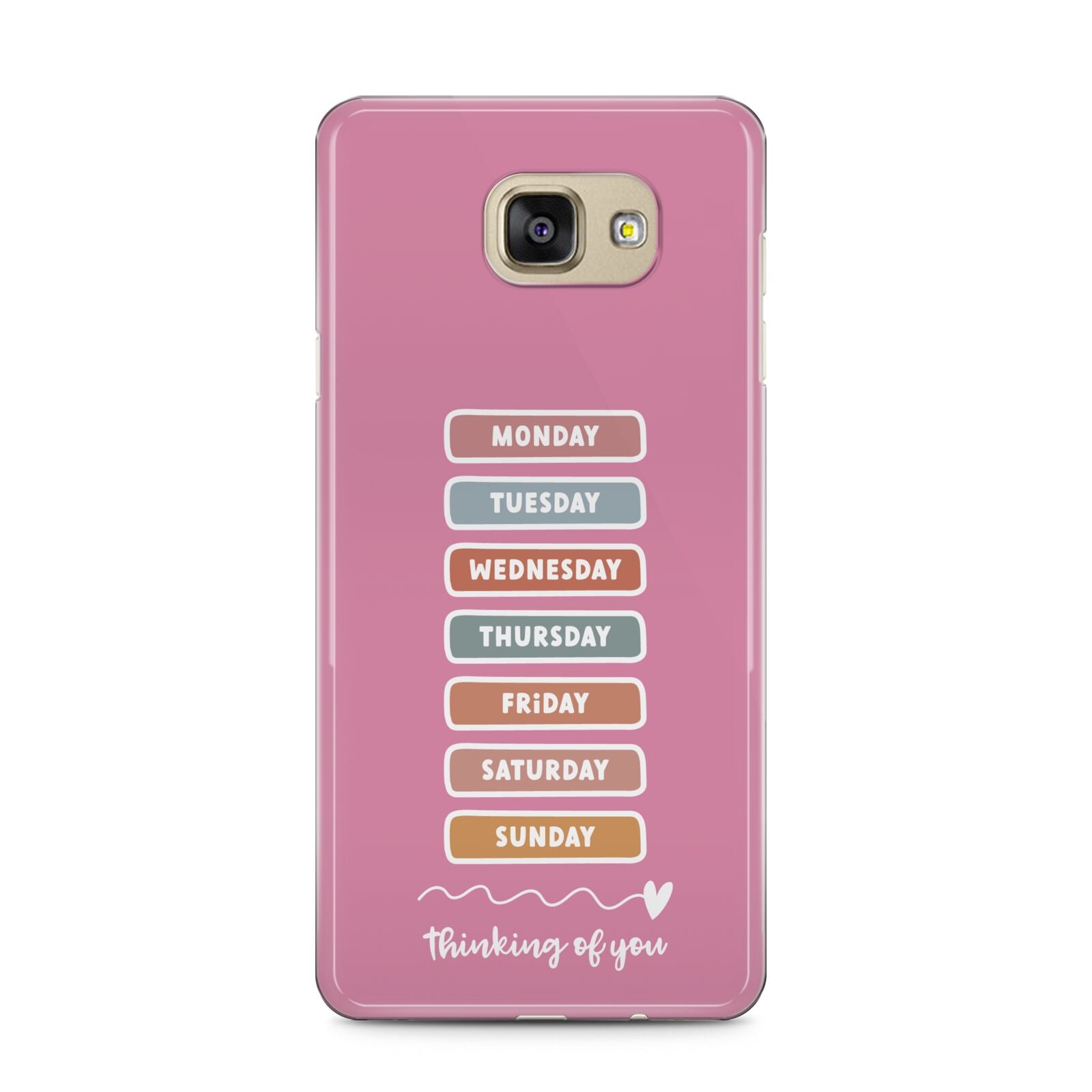 Thinking of You Samsung Galaxy A5 2016 Case on gold phone