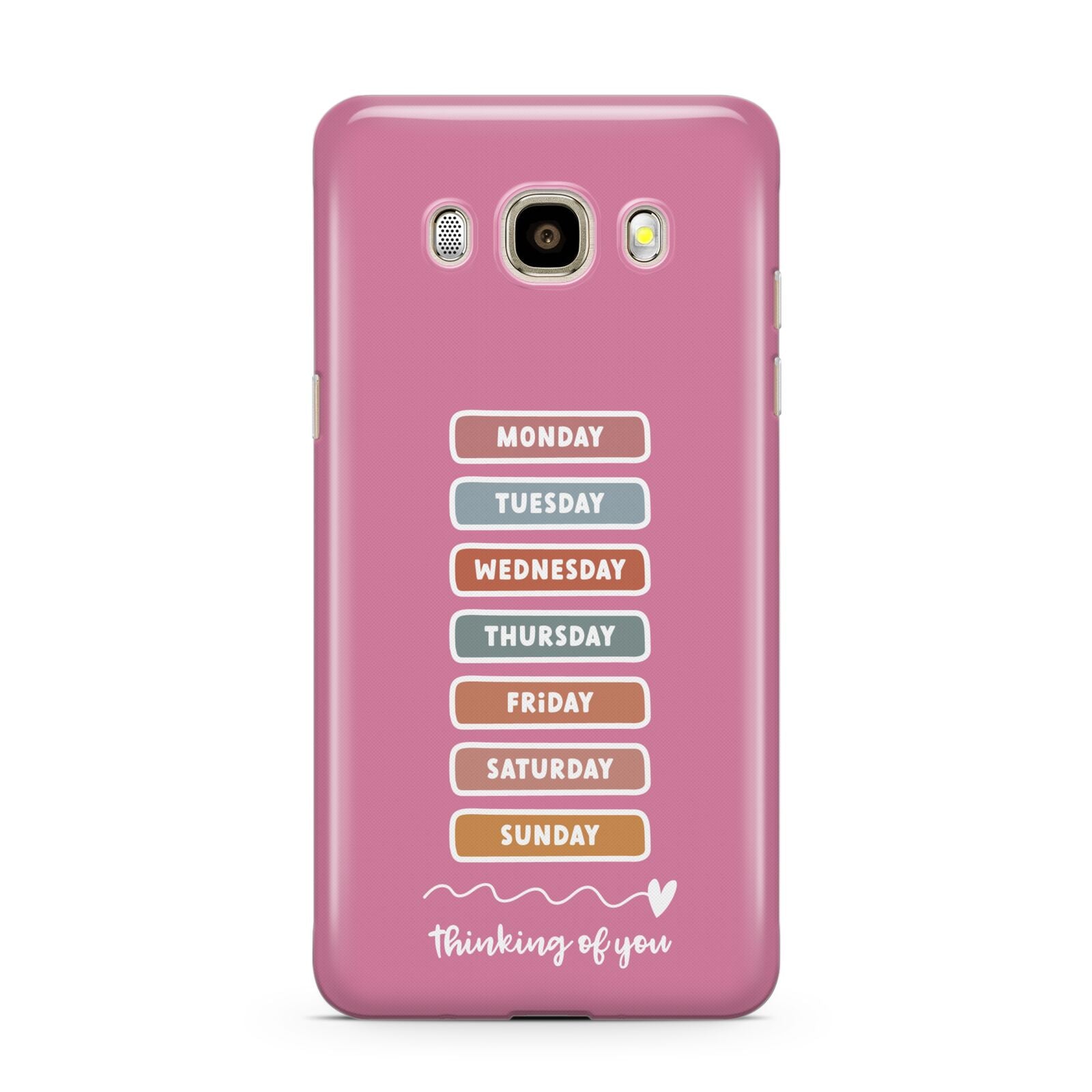 Thinking of You Samsung Galaxy J7 2016 Case on gold phone