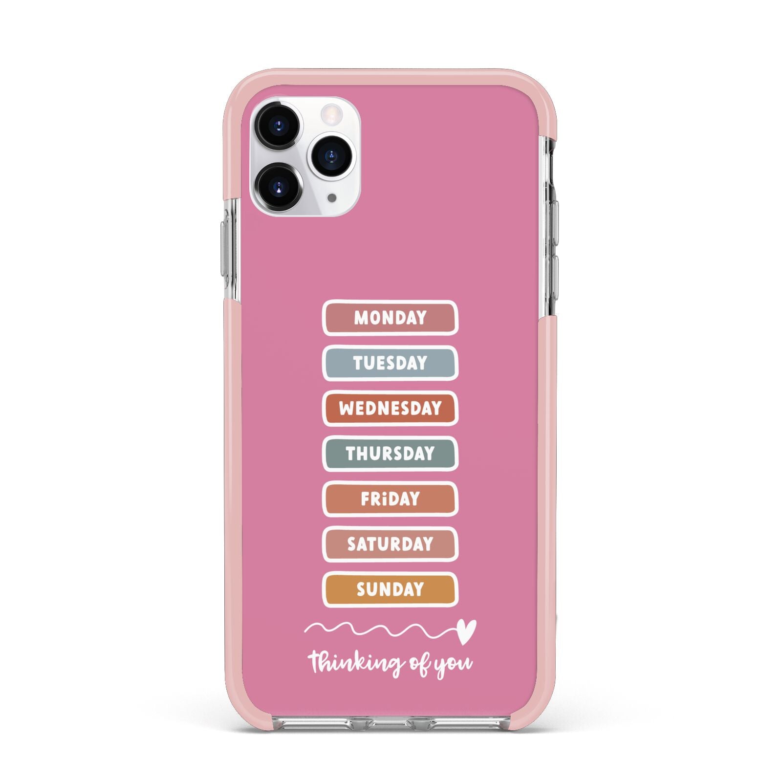 Thinking of You iPhone 11 Pro Max Impact Pink Edge Case