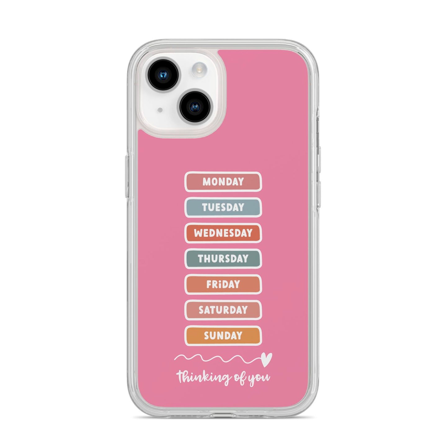 Thinking of You iPhone 14 Clear Tough Case Starlight