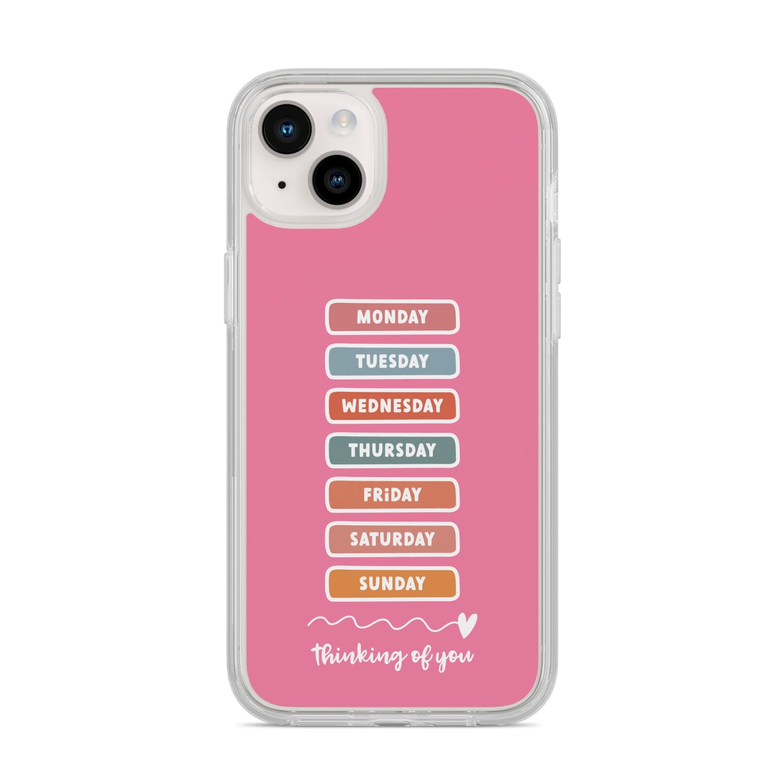 Thinking of You iPhone 14 Plus Clear Tough Case Starlight