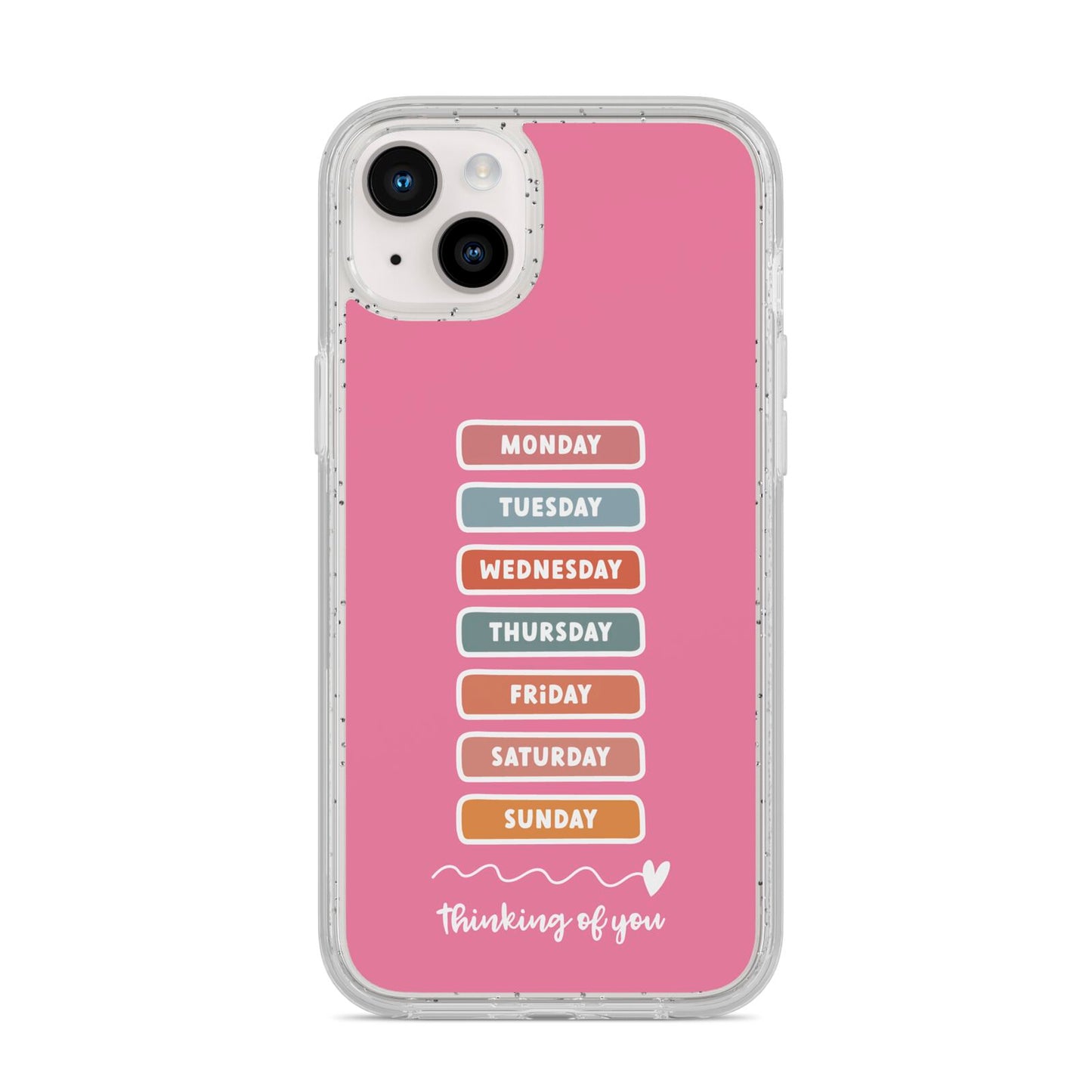 Thinking of You iPhone 14 Plus Glitter Tough Case Starlight