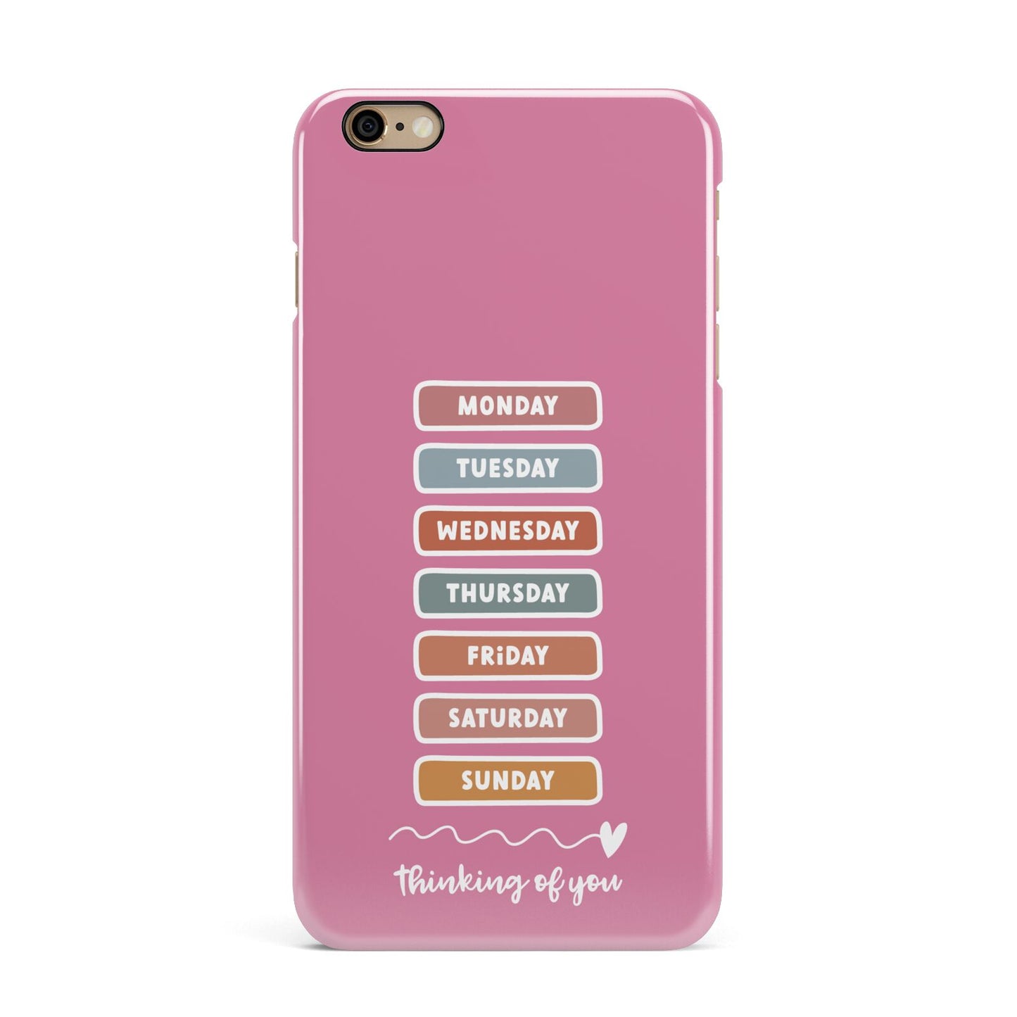 Thinking of You iPhone 6 Plus 3D Snap Case on Gold Phone