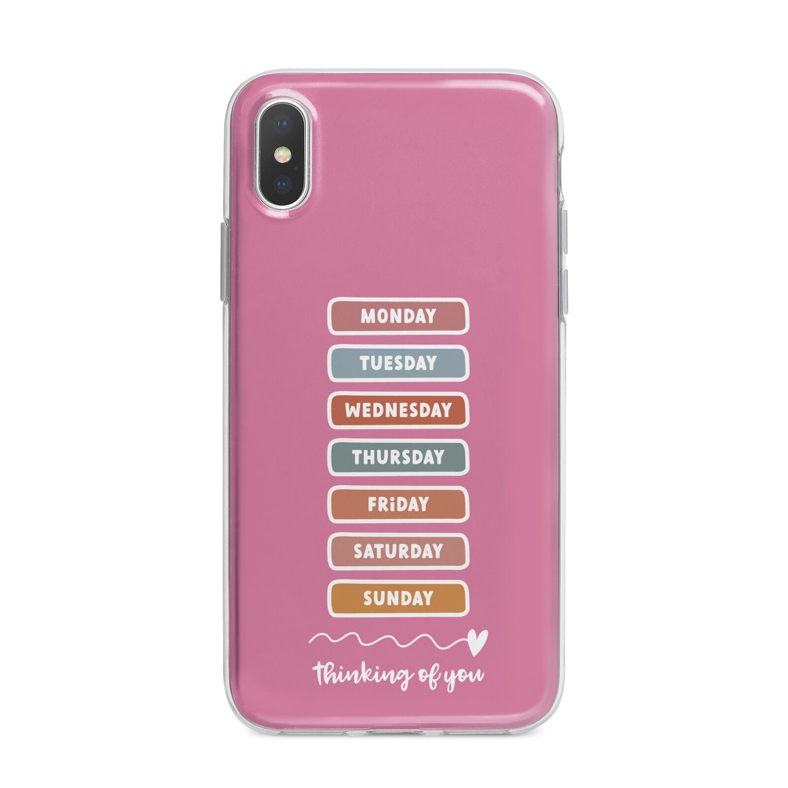 Thinking of You iPhone X Bumper Case on Silver iPhone Alternative Image 1