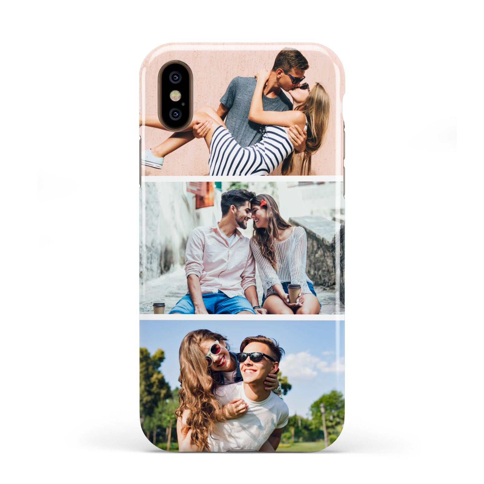 Three Photo Collage Apple iPhone XS 3D Tough