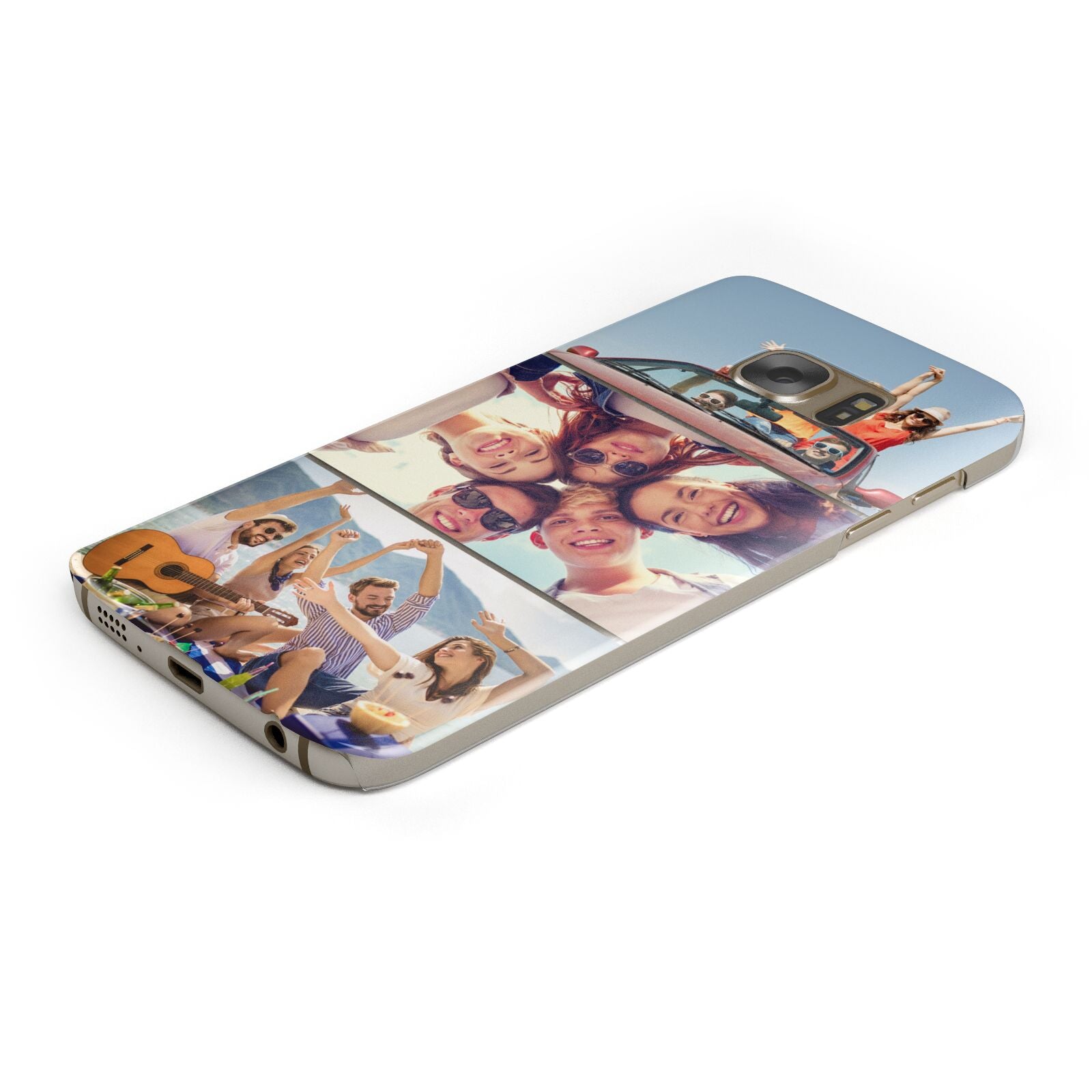 Three Photo Protective Samsung Galaxy Case Angled Image