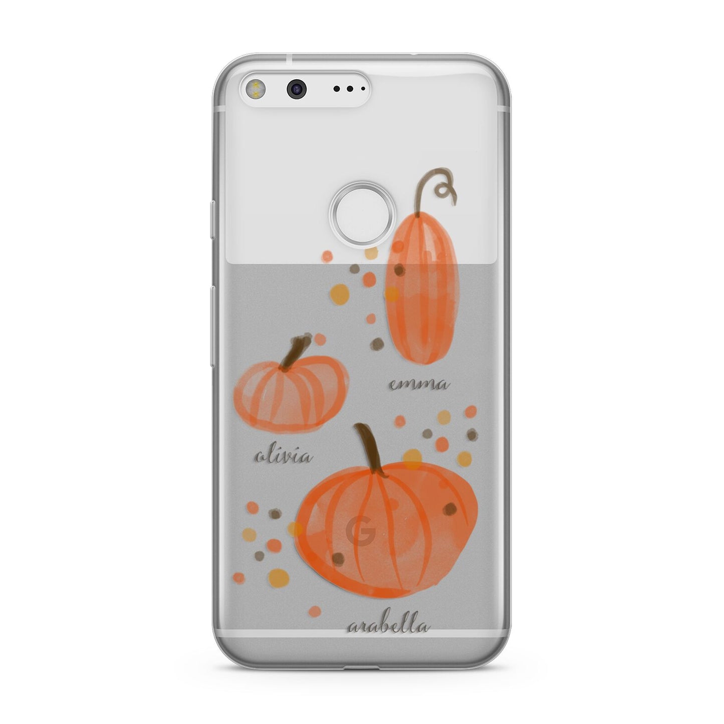 Three Pumpkins Personalised Google Pixel Case