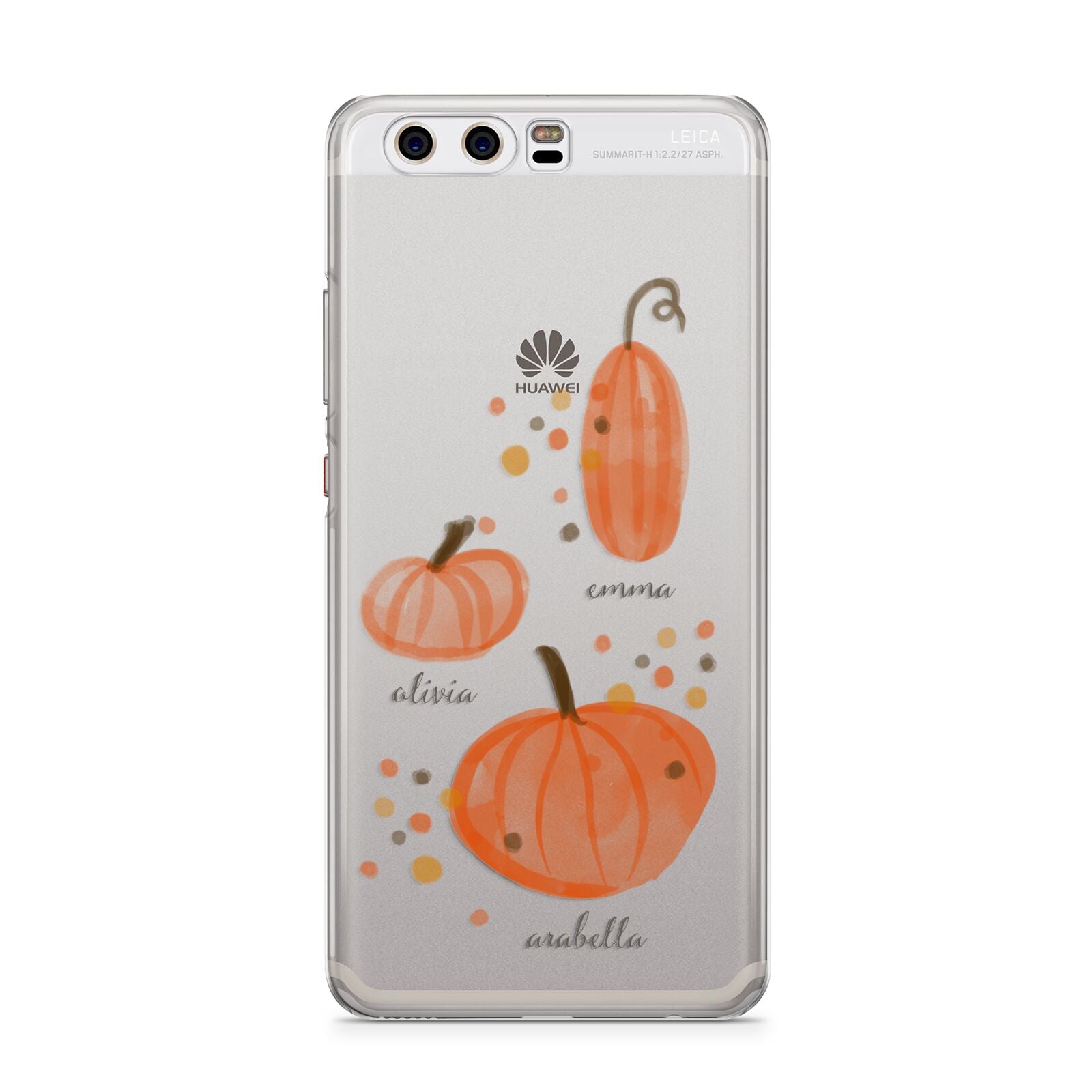 Three Pumpkins Personalised Huawei P10 Phone Case