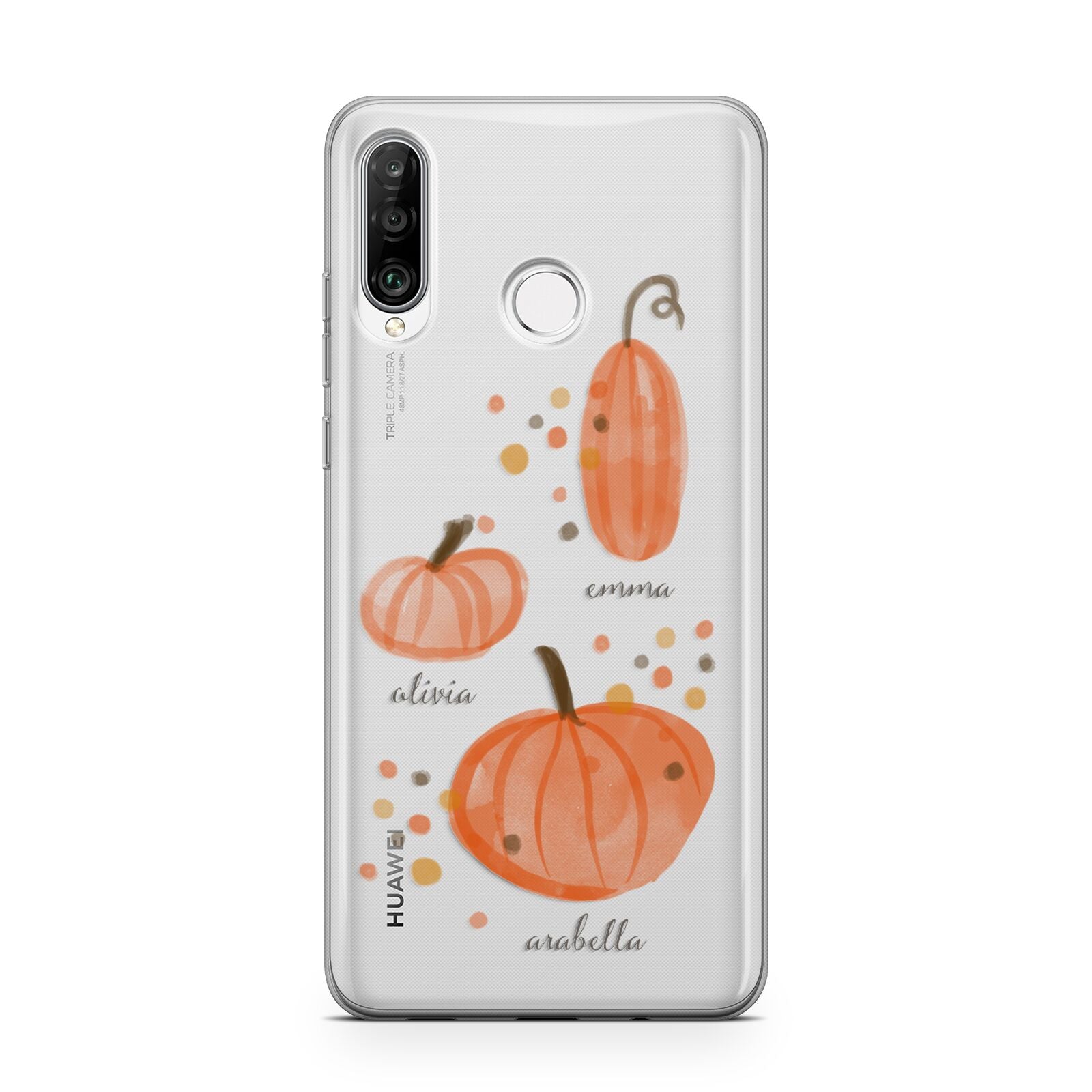 Three Pumpkins Personalised Huawei P30 Lite Phone Case
