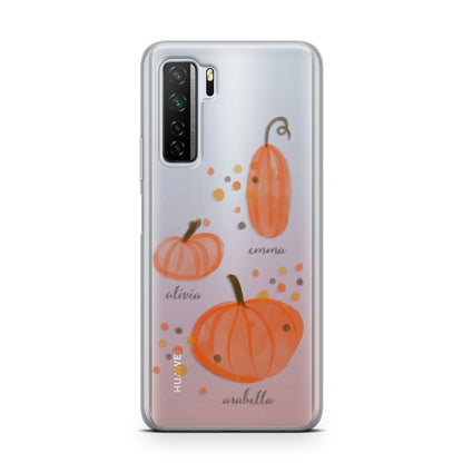 Three Pumpkins Personalised Huawei P40 Lite 5G Phone Case
