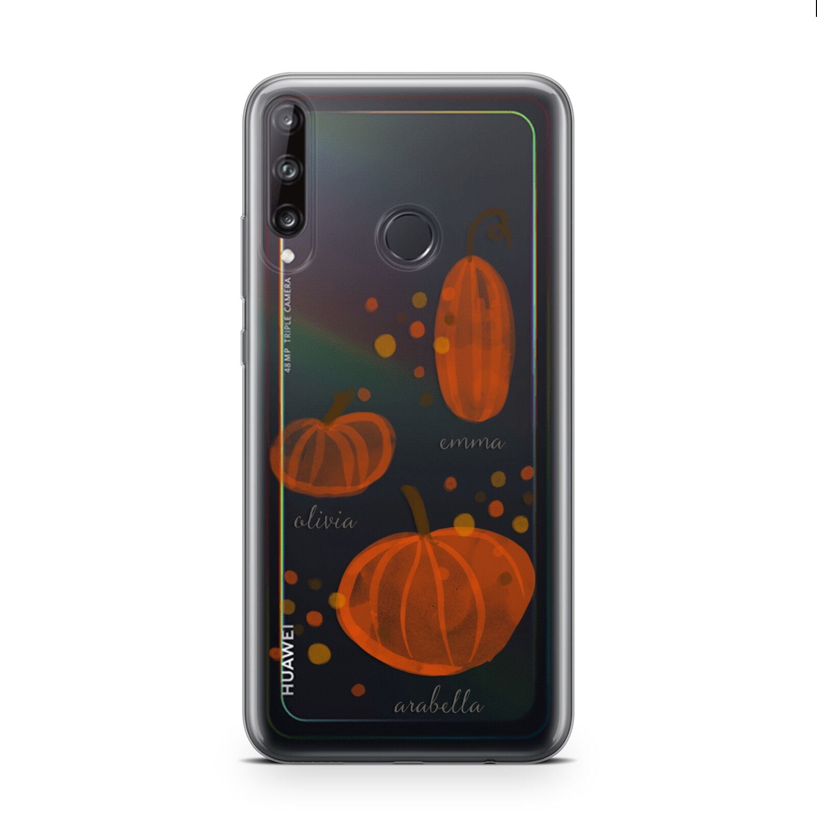 Three Pumpkins Personalised Huawei P40 Lite E Phone Case