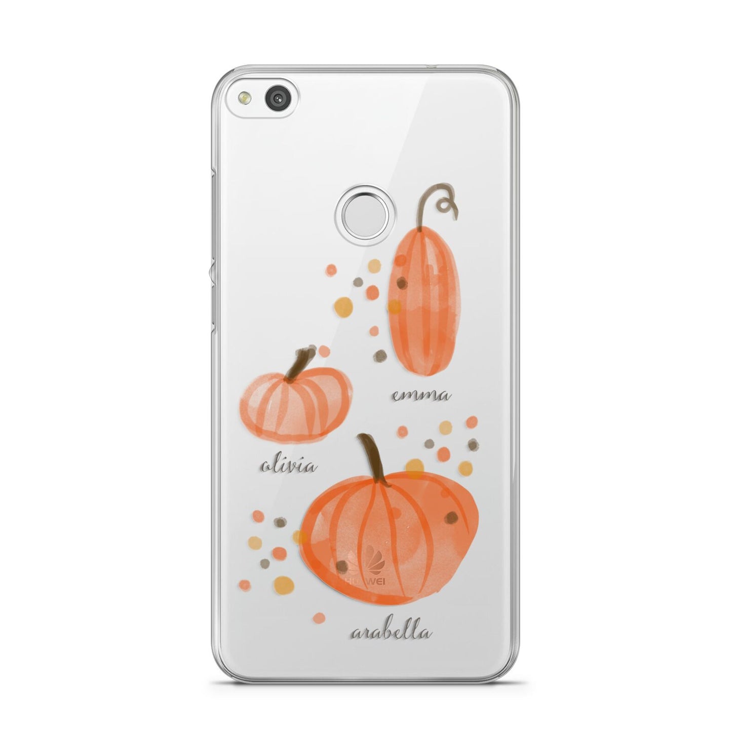 Three Pumpkins Personalised Huawei P8 Lite Case
