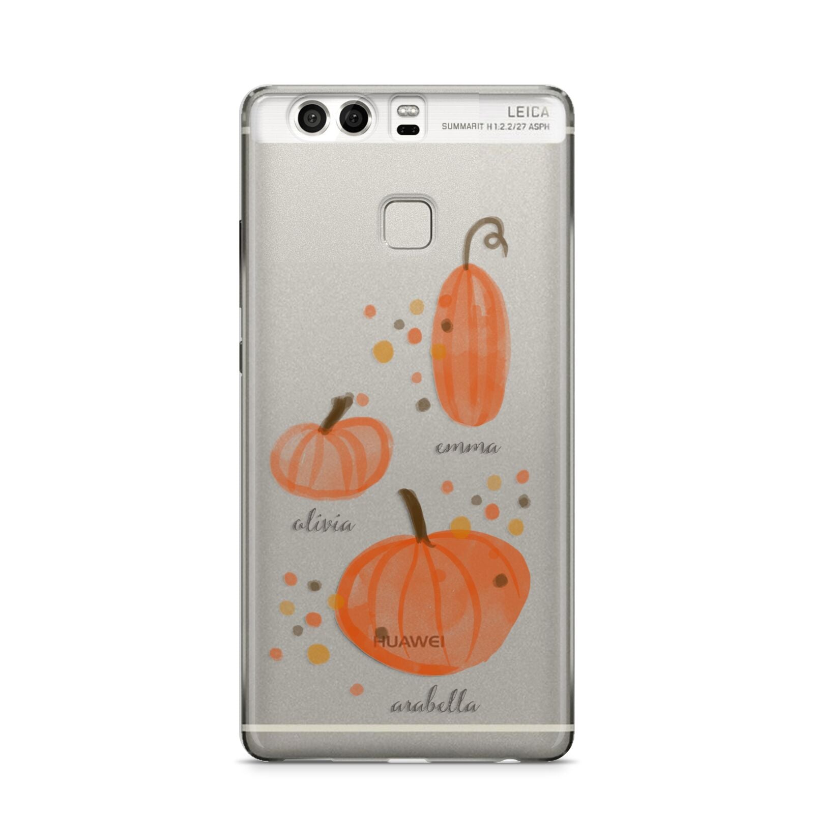 Three Pumpkins Personalised Huawei P9 Case