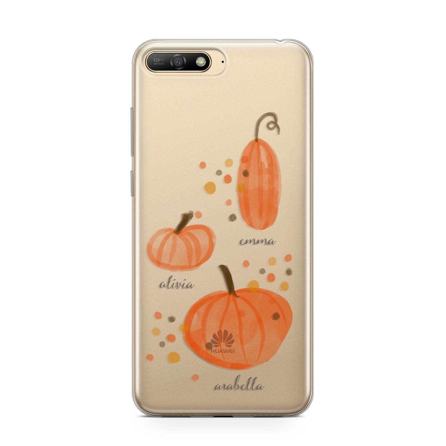 Three Pumpkins Personalised Huawei Y6 2018