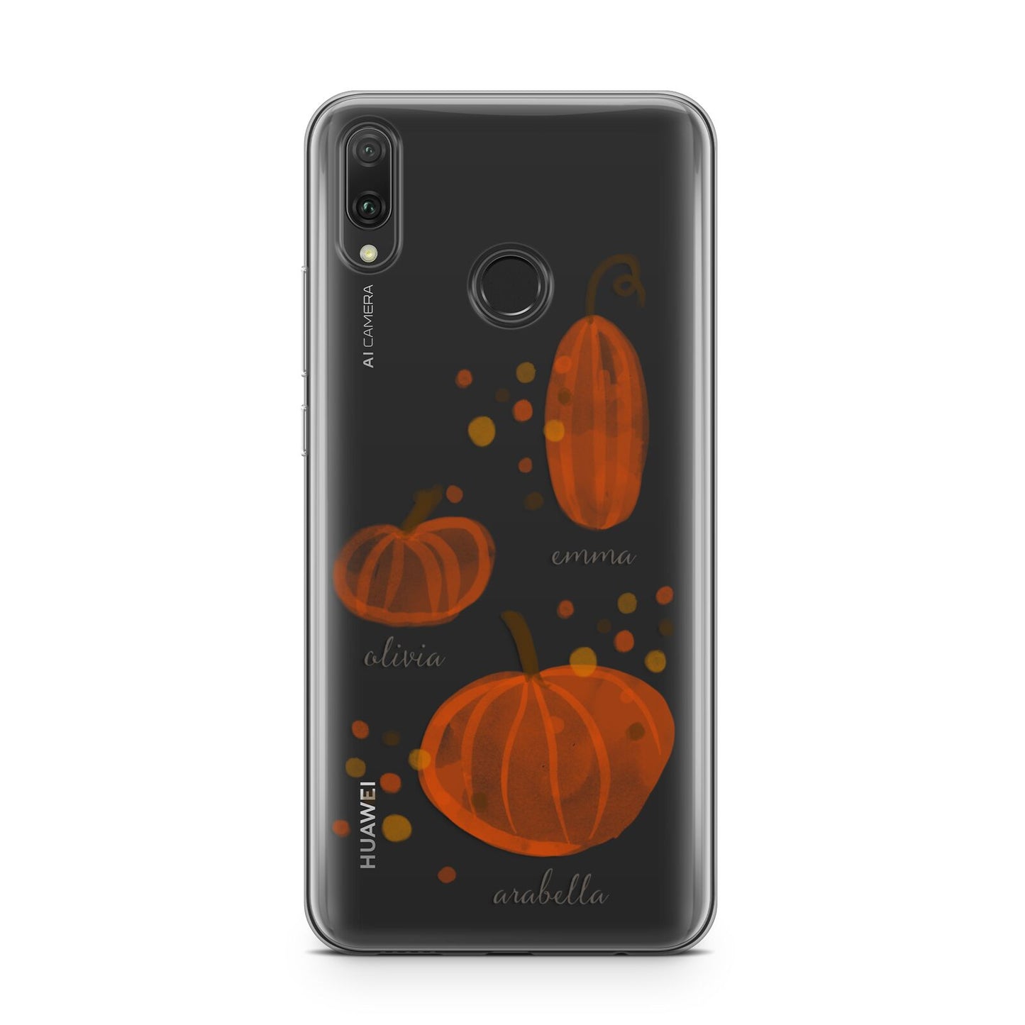 Three Pumpkins Personalised Huawei Y9 2019
