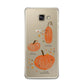 Three Pumpkins Personalised Samsung Galaxy A3 2016 Case on gold phone