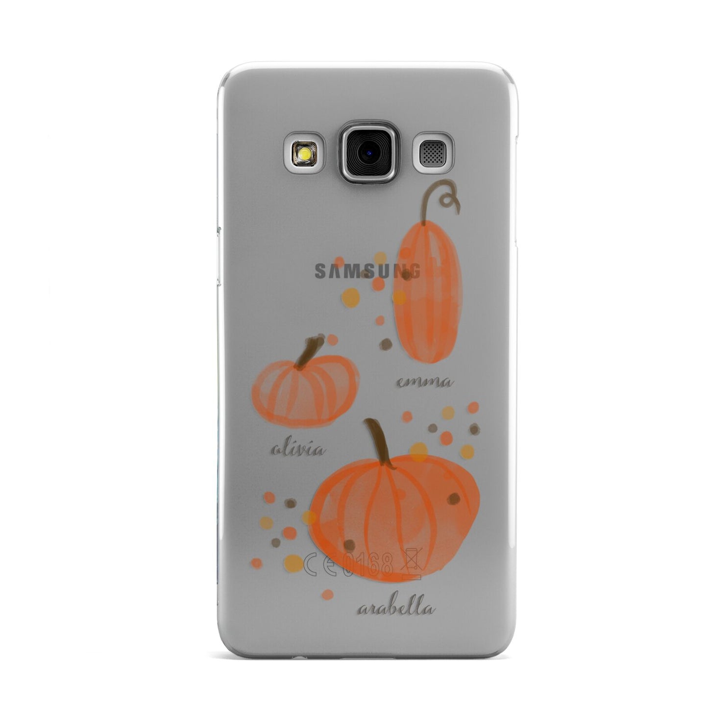 Three Pumpkins Personalised Samsung Galaxy A3 Case