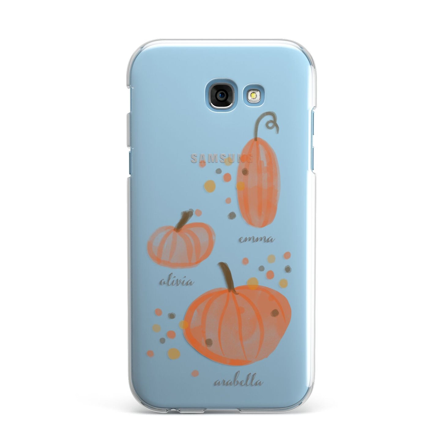 Three Pumpkins Personalised Samsung Galaxy A7 2017 Case