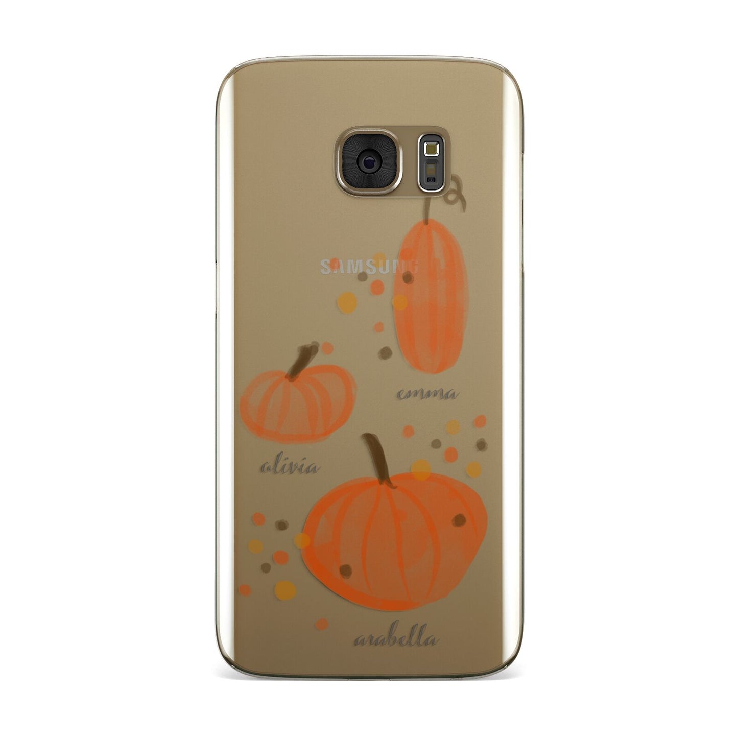 Three Pumpkins Personalised Samsung Galaxy Case