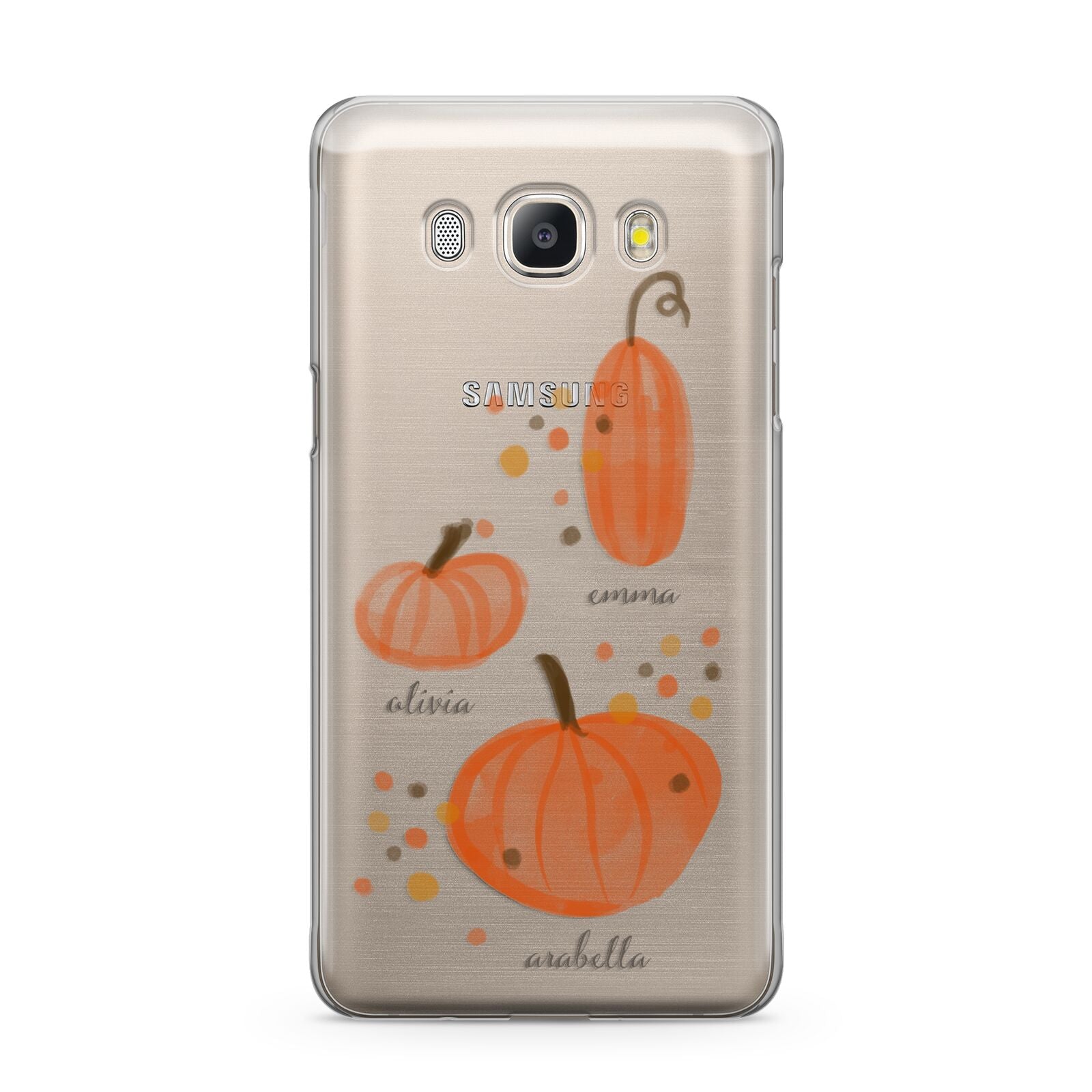 Three Pumpkins Personalised Samsung Galaxy J5 2016 Case