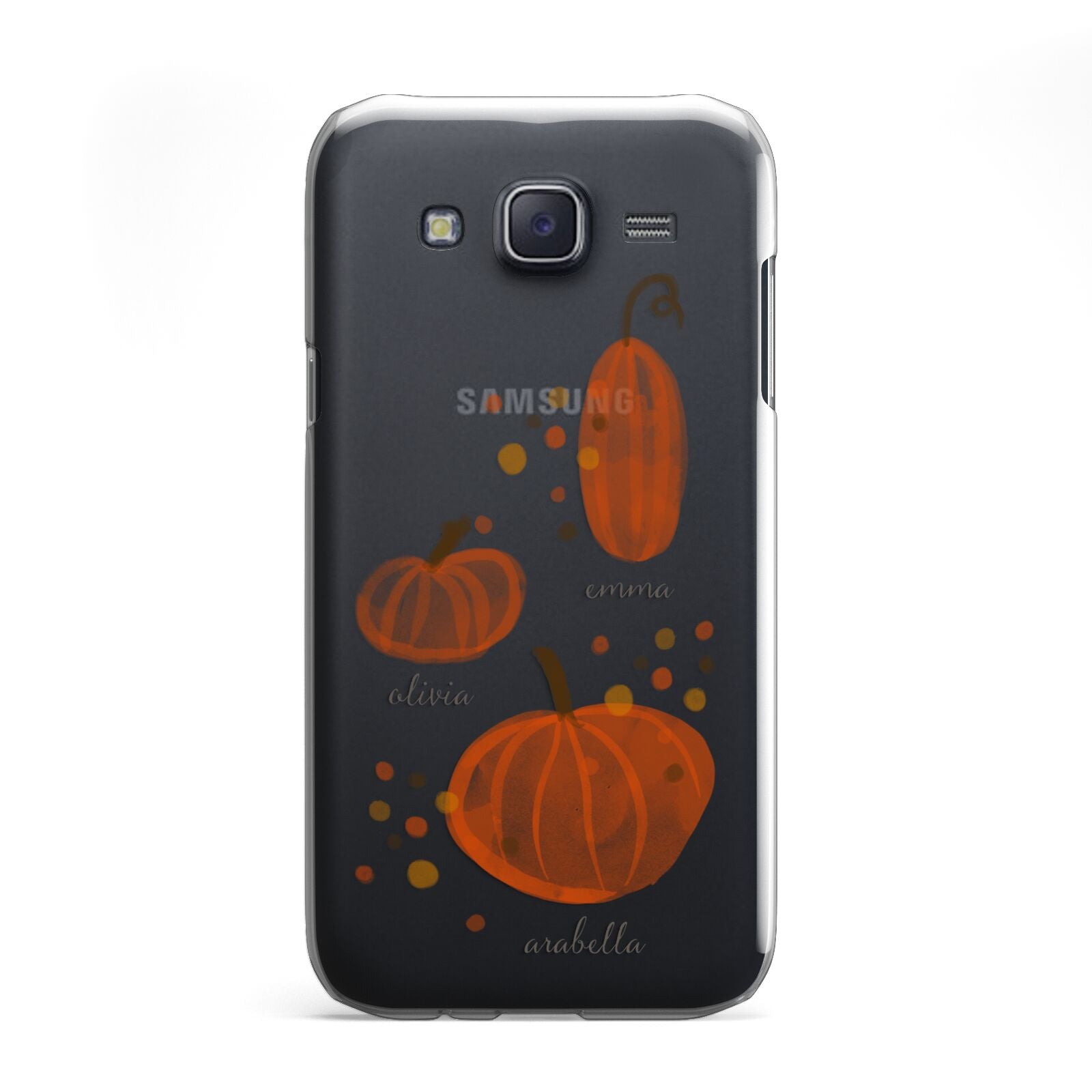 Three Pumpkins Personalised Samsung Galaxy J5 Case