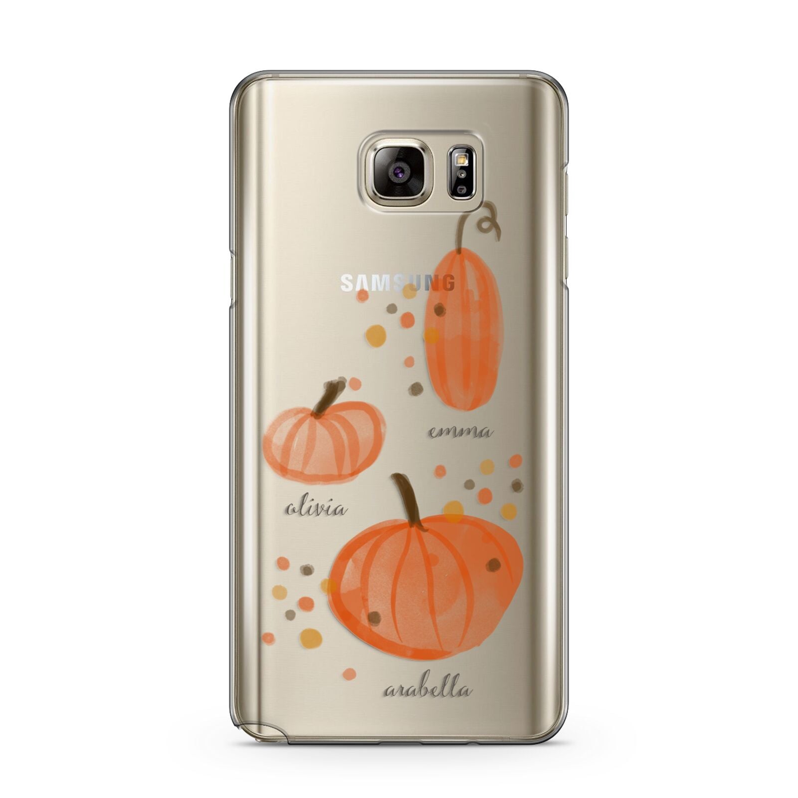 Three Pumpkins Personalised Samsung Galaxy Note 5 Case