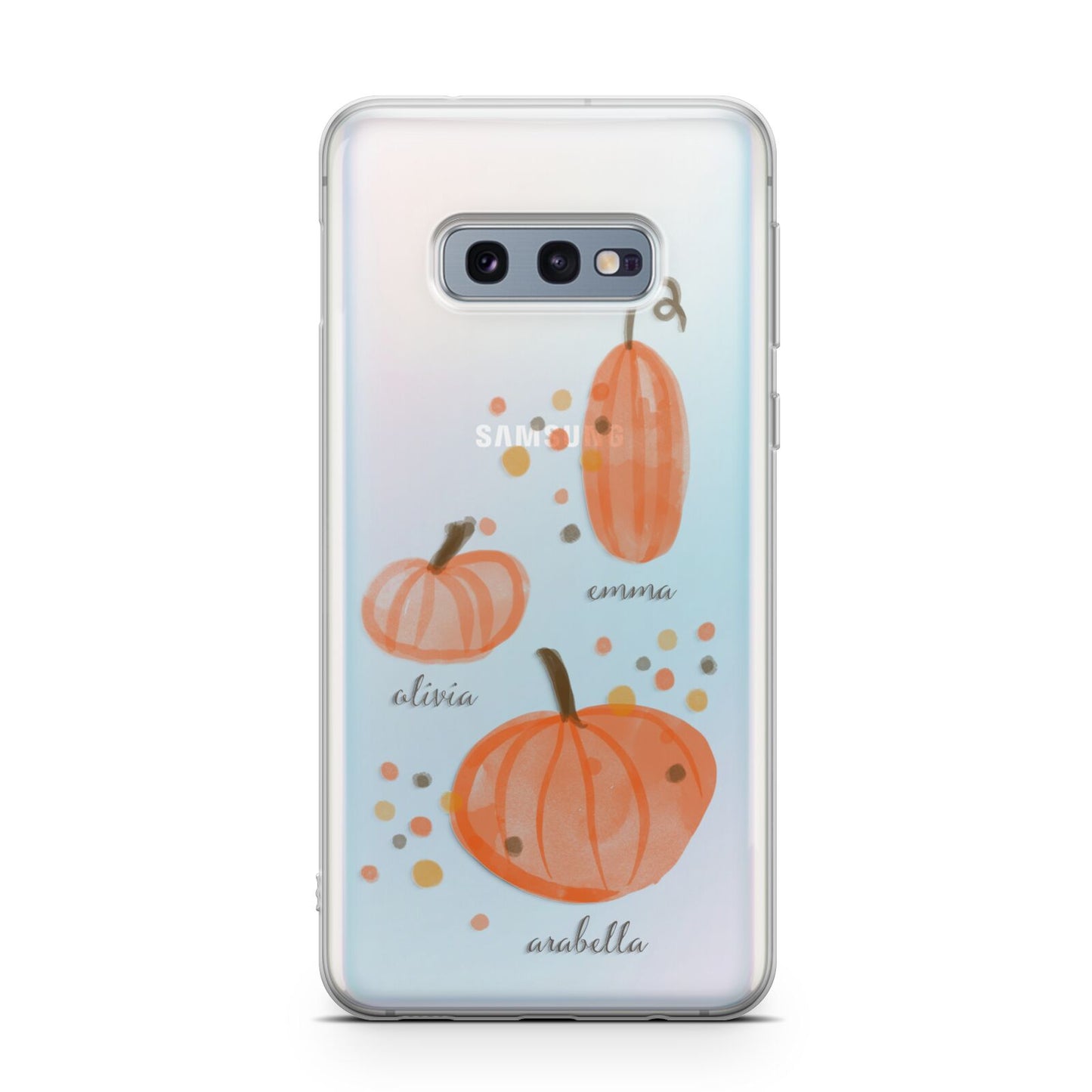 Three Pumpkins Personalised Samsung Galaxy S10E Case