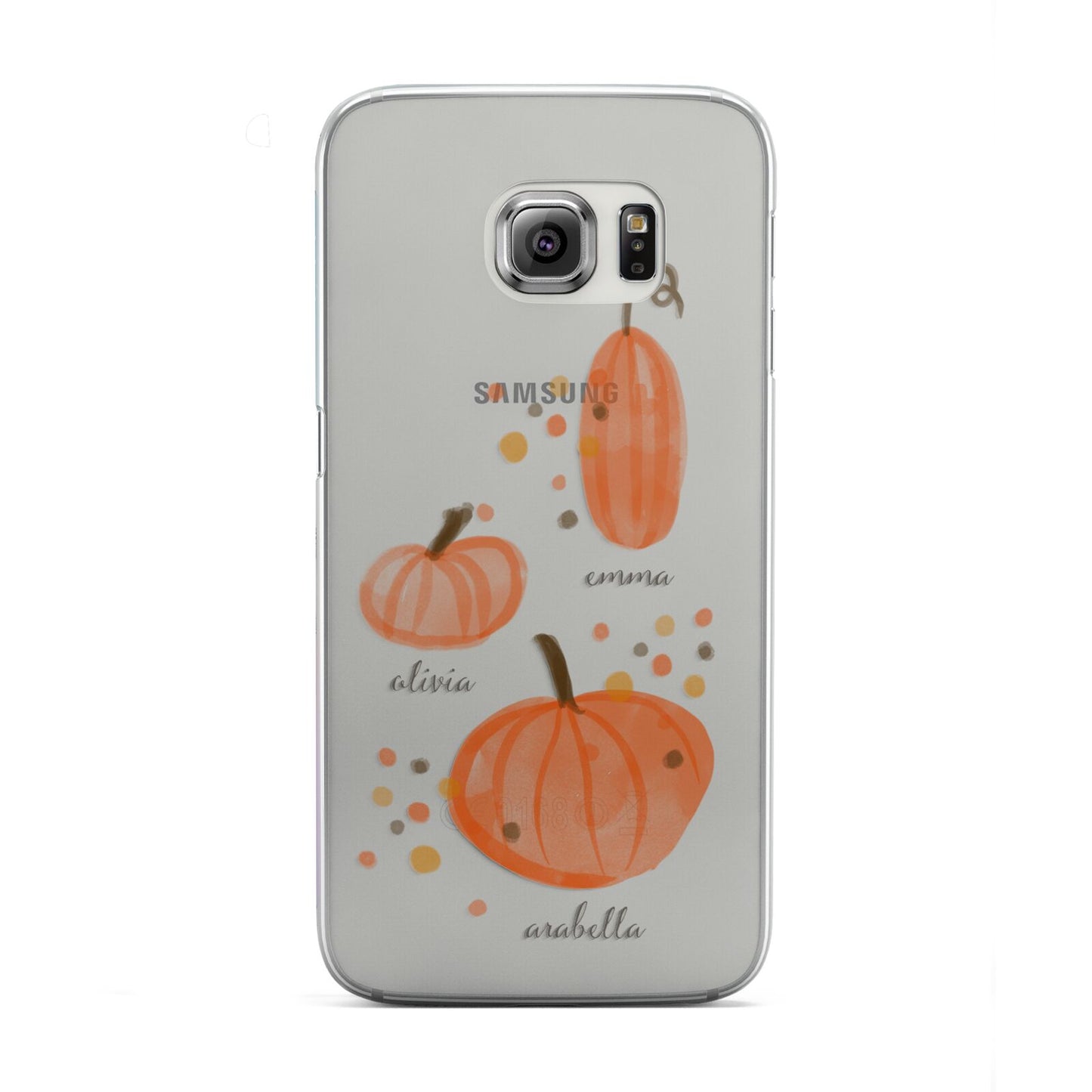 Three Pumpkins Personalised Samsung Galaxy S6 Edge Case