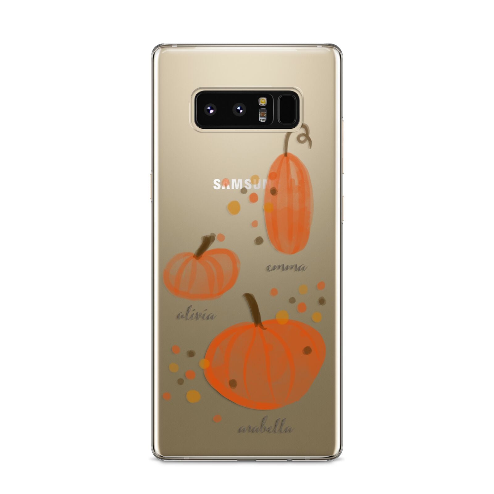 Three Pumpkins Personalised Samsung Galaxy S8 Case