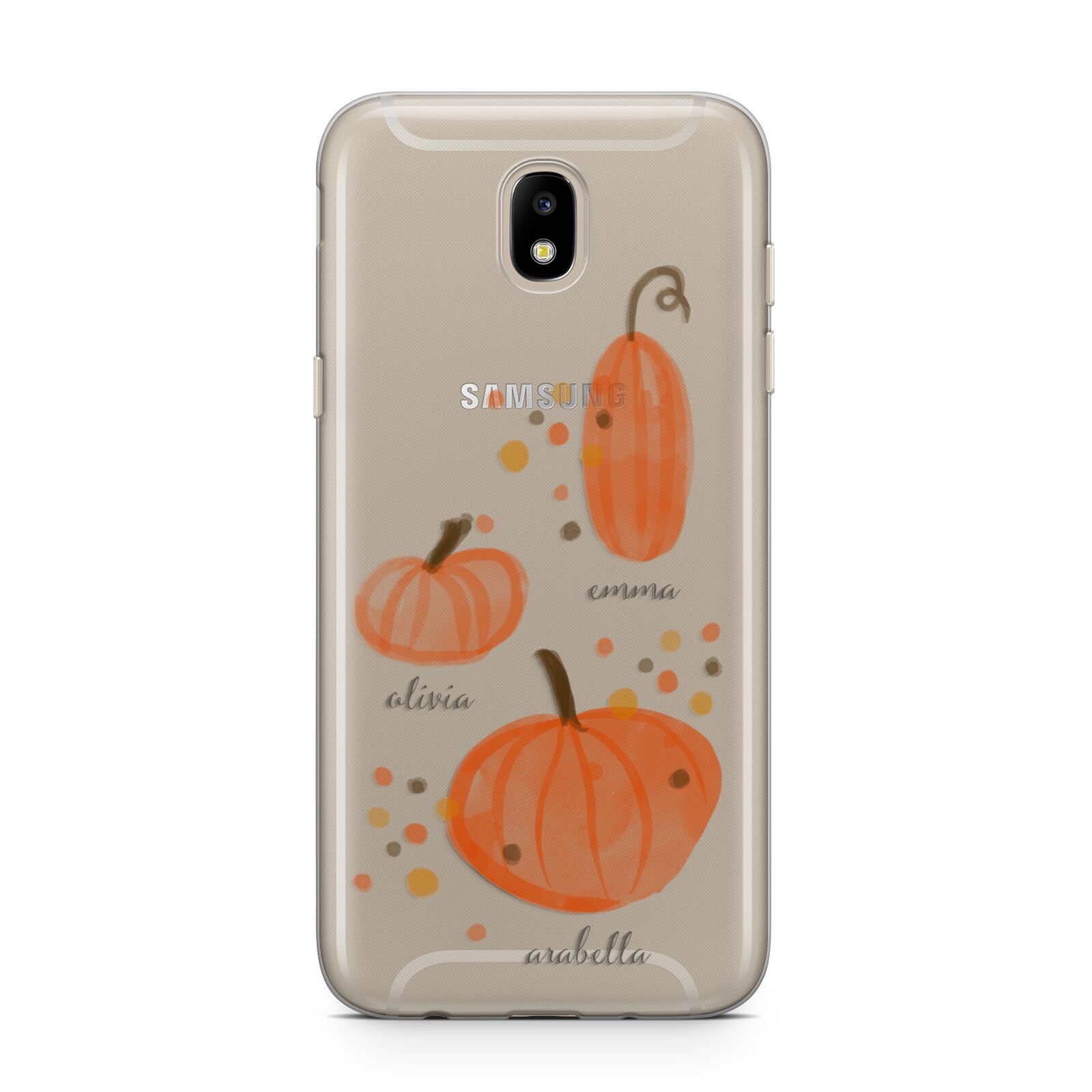 Three Pumpkins Personalised Samsung J5 2017 Case