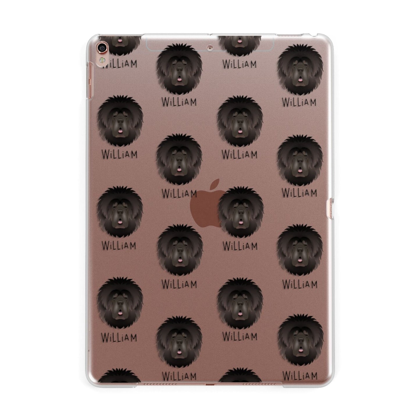 Tibetan Mastiff Icon with Name Apple iPad Rose Gold Case