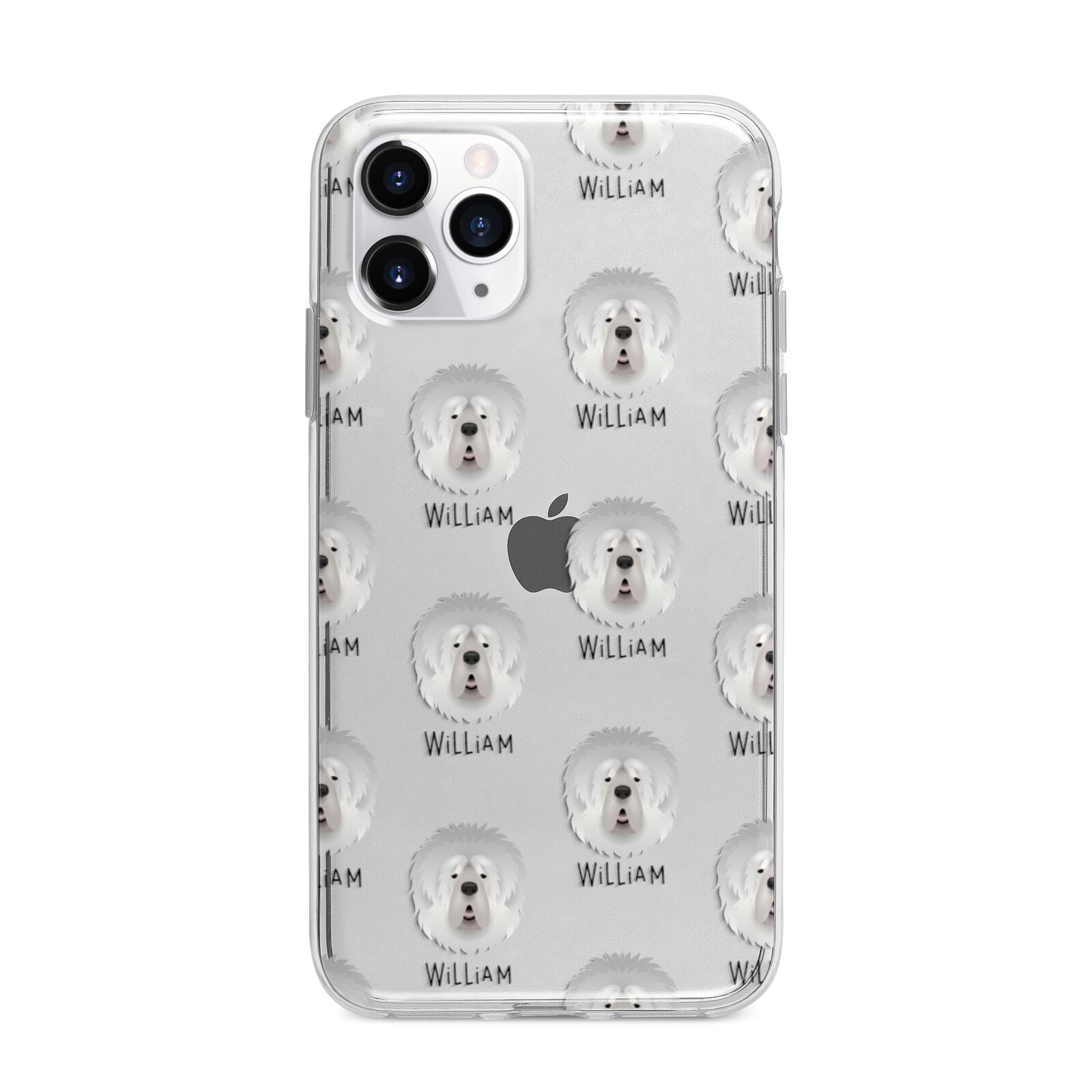 Tibetan Mastiff Icon with Name Apple iPhone 11 Pro Max in Silver with Bumper Case