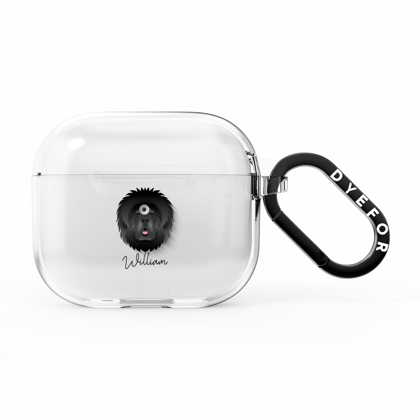 Tibetan Mastiff Personalised AirPods Clear Case 3rd Gen