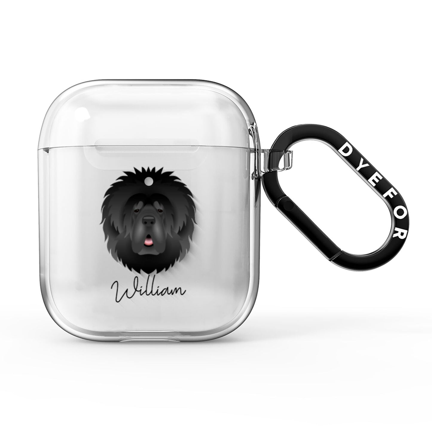 Tibetan Mastiff Personalised AirPods Clear Case