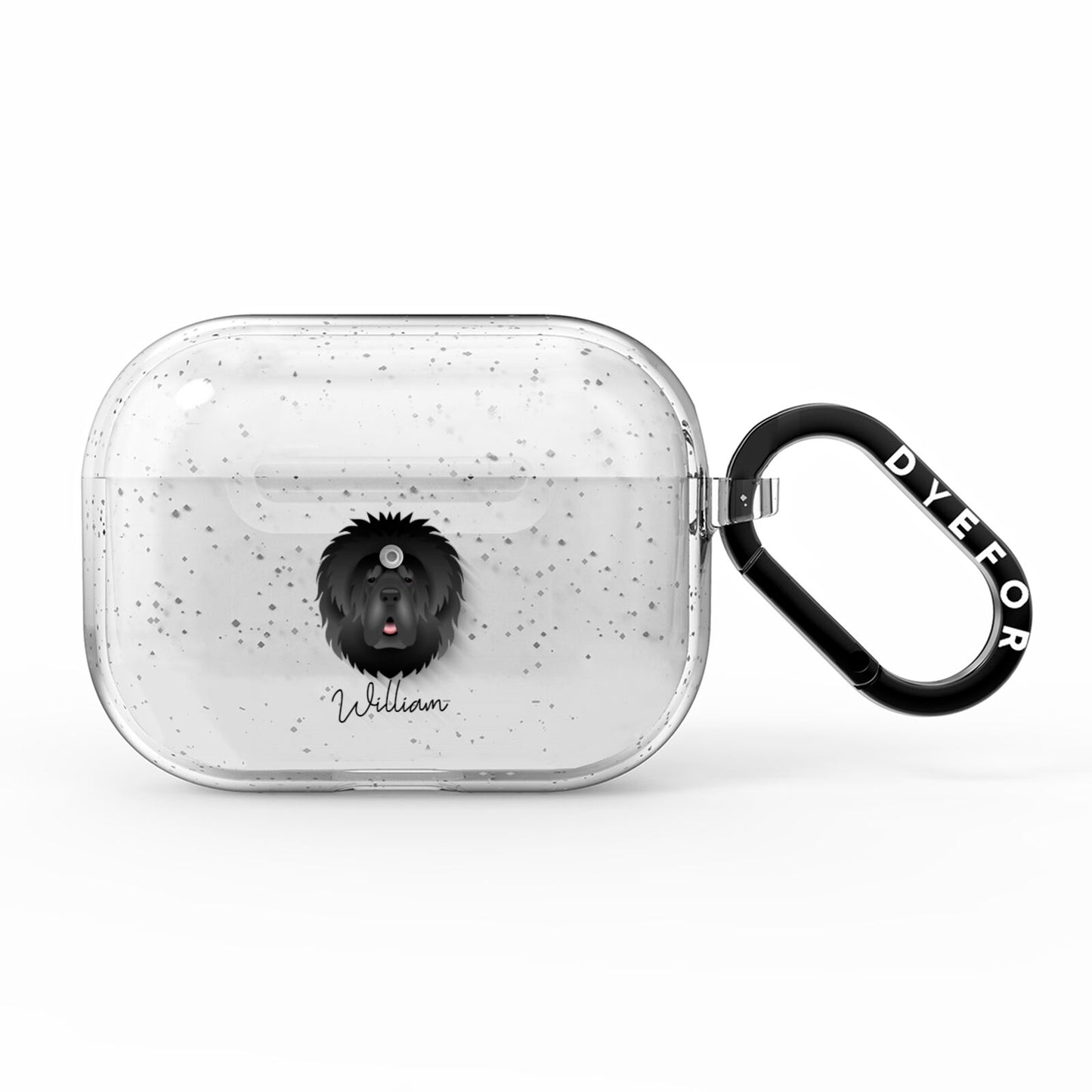 Tibetan Mastiff Personalised AirPods Pro Glitter Case